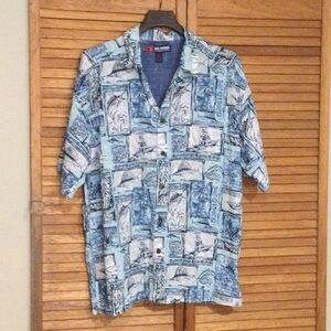 Reel Legends Oceanic Blue Graphic Shirt